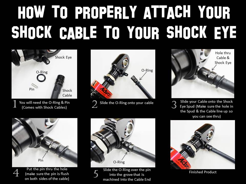 How to Properly attach your shock cable to your shock eye